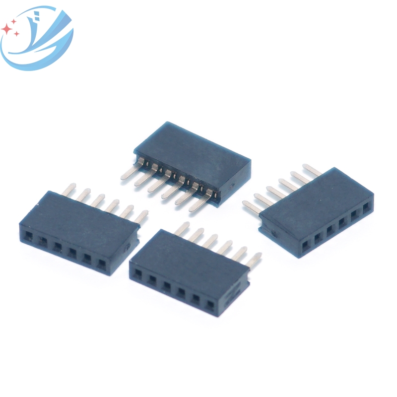 Intestazione pin femmina passo 2.0 Fila singola 6 pin diritta
