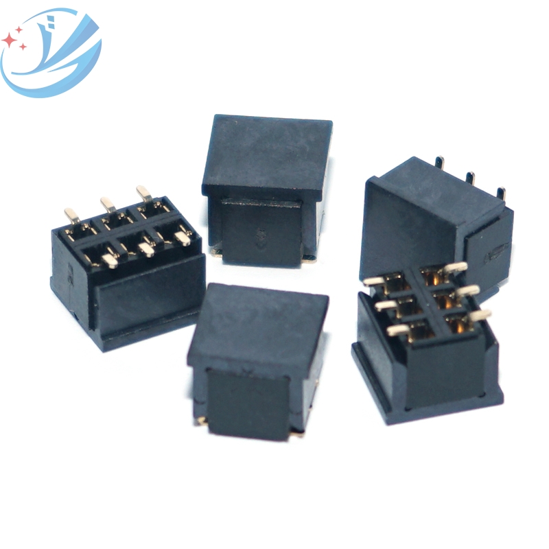 Connettore femmina SMT a 2 file con passo 2,54 a 6 pin