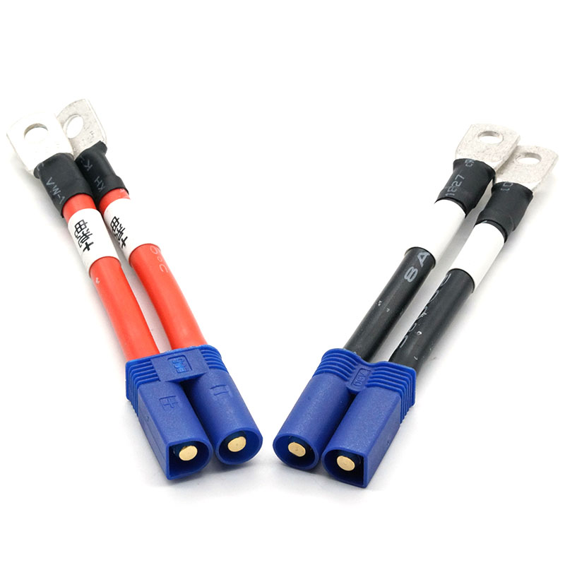 Cavo batteria in silicone con terminale circolare da EC5 a 10-5